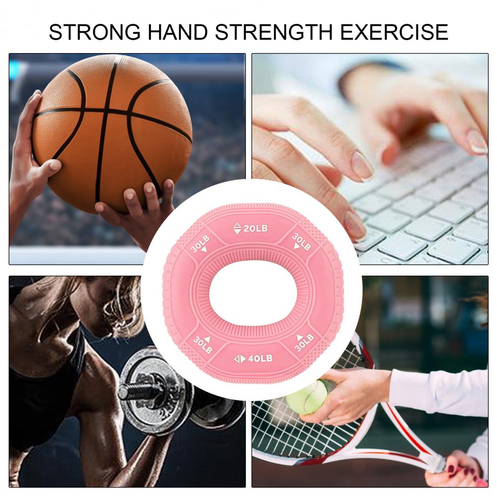 Hand Grip Strengthener Hand Finger Exerciser Forearm Rings Hand Exerciser Silicone Squeezer Grippers for Finger Physical