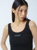 UNKNOWN PLANET Logo Crop Top Black