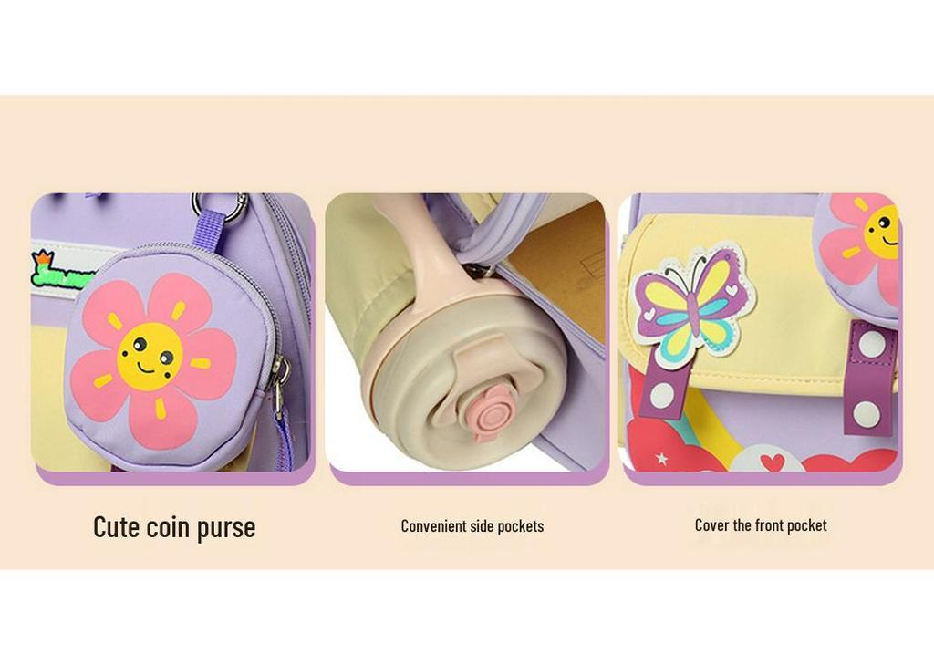 Cartoon Kids' Backpack: Breathable, Large Capacity, Ages 1-3