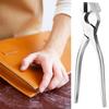 Polished Jaws Leather Edge Press Pliers Heavy Duty Sheet Metal Hand Seamer  For Wallet Crafting