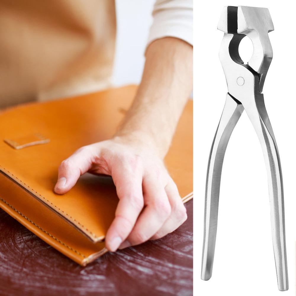 Polished Jaws Leather Edge Press Pliers Heavy Duty Sheet Metal Hand Seamer  For Wallet Crafting