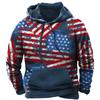 Hanorace pentru bărbați Hanorac SUA. Flag Graphics Topuri de epocă Hanorac pentru bărbați Haine supradimensionate Pulover Ocazional Street Loose Hoodie