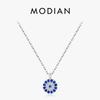 Blaues Auge Halskette 925 Sterling Silber Zirkonia Augen Anhänger Halsketten Trendige Gliederkette Schmuck Geschenke Für Frauen Mädchen