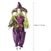 17.72'' Porcelain Clown Doll Figure with Costume, Desk Decor Figurine Harlequin for