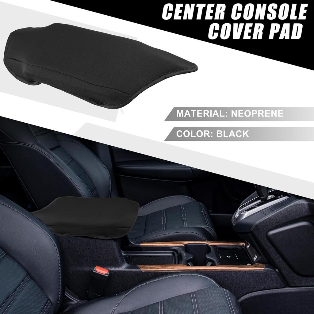 Car Center Console Seat Armrest Cover Interior Protective Lid Storage Covers Trim for Toyota CHR 2018-2023 Black