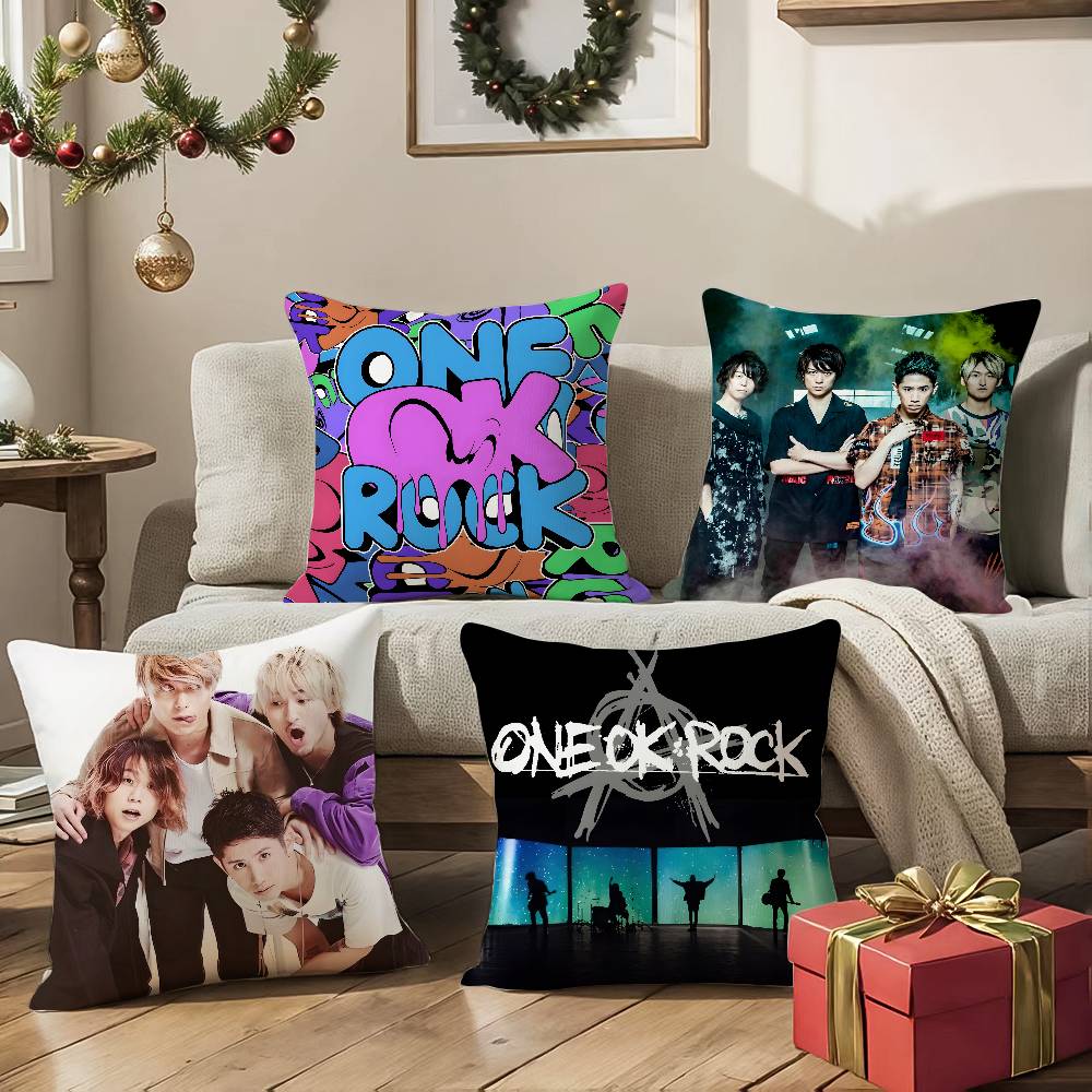 Band O-One Ok Rock-Mt Rock Ambitions Pillow Case Comfort Sofa Bed Silky Elegant Invisible Zipper Decorative Cushion Cover