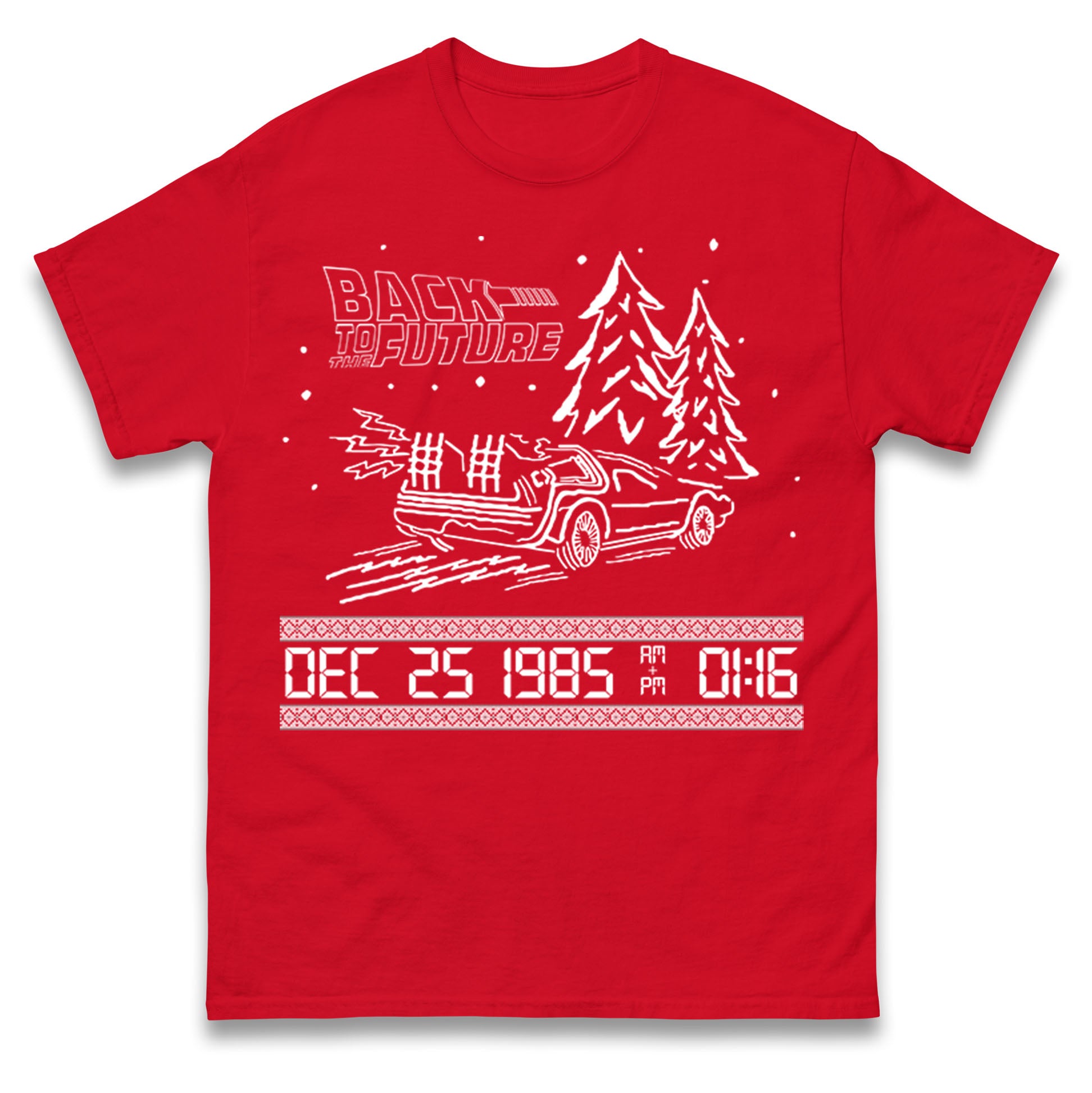 Back To The Future Dec 25 1985 Christmas T Shirt Tshirt Mens Womens Unisex Tops Tees XL
