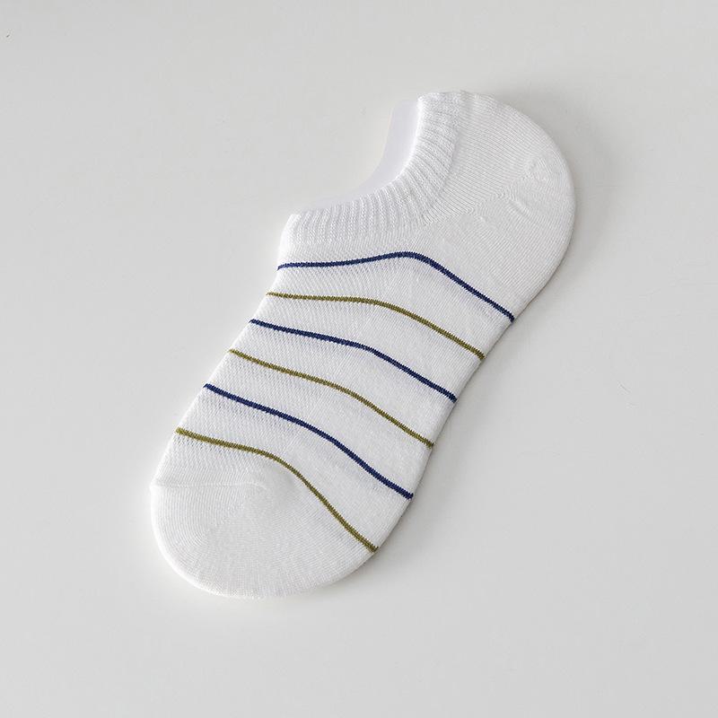 

Мужские невидимые нескользящие дышащие летние носки - короткие носки-лодочки с неглубоким вырезом, впитывающие пот One Size