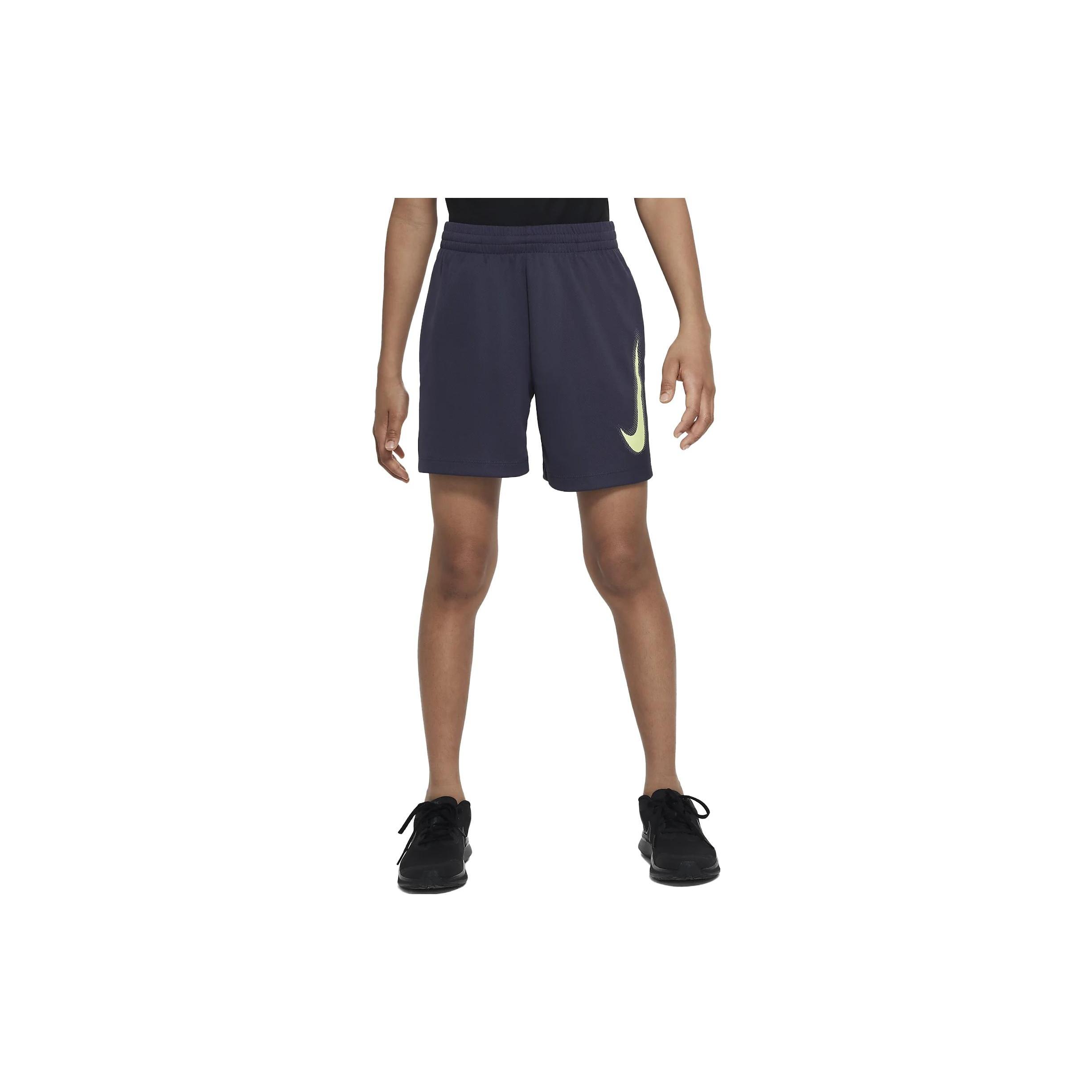 (PS) Nike Dri-FIT Graphic Training Shorts Blue Kids DX5361-015 L