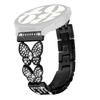 For Huawei Watch GT 42mm/46mm Band Butterfly Rhinestones Decor Alloy Metal Watch Strap