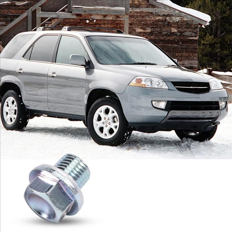 Vehicle Aluminum Alloy Oil Drain Plug Assembly 21.3mm Bolt Width 14mm Washer ID Compatible Select Car Models 90009R70A00
