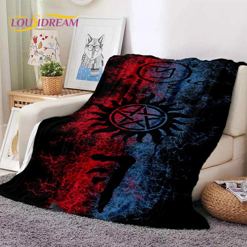 D Supernatural Dean Sam Soft Flannel Throw Blanket Cozy Picnic Bed Sofa Home Bedroom Gift