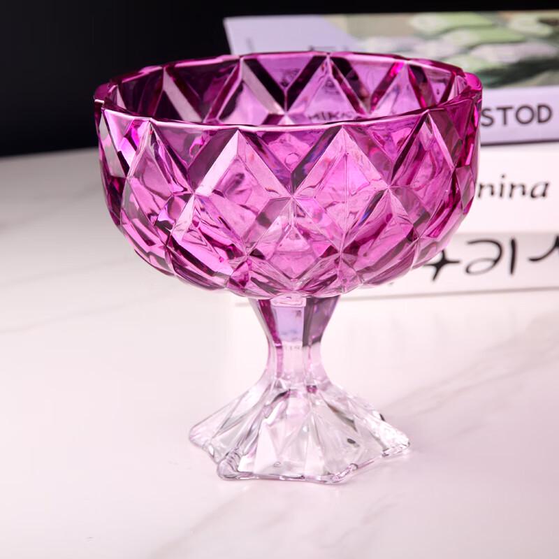 Flavinmci European Style Crystal Glass Fruit Bowl
