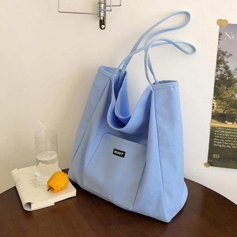 Large-capacity shoulder bag women's nylon versatile portable leisure student class tote bag bag cloth bag lazy wind
