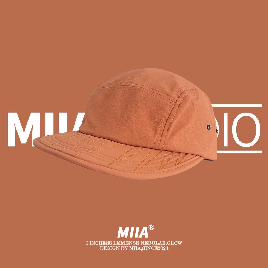 Korean Retro 5-panel Quick-drying Baseball Caps Unisex Summer Light and Breathable Fashion Versatile Flat-brimmed Hip-hop Hat