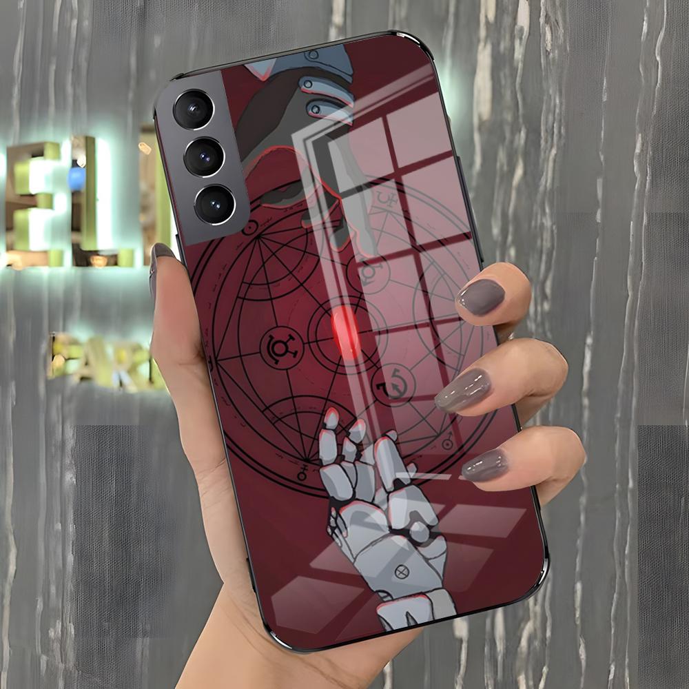 F-Fullmetal Alchemist Phone Case For Samsung A25 A13 A33 5G A54 A36 A35 A56 A52 A14 Shockproof Glass Cover