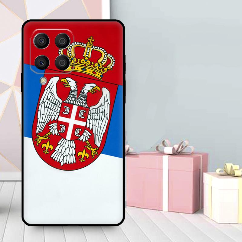 Flag of Serbia Serbian Case For Samsung Galaxy M56 M52 M32 M53 M16 M11 M21 M31 M35 M12 M13 M14 M15 M36 M55 M34 M54