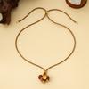 S911 enamel macaron DIY gold-plated rocking joy Trojan horse pendant necklace collarbone sweater necklace