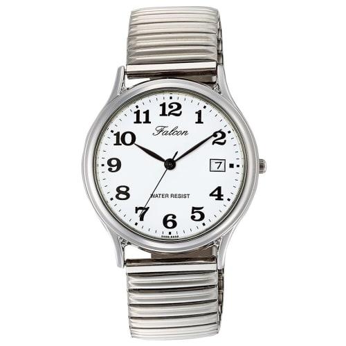 

Citizen Q&Q Watch Analog Waterproof Date Metal Band D014-204 Men s White