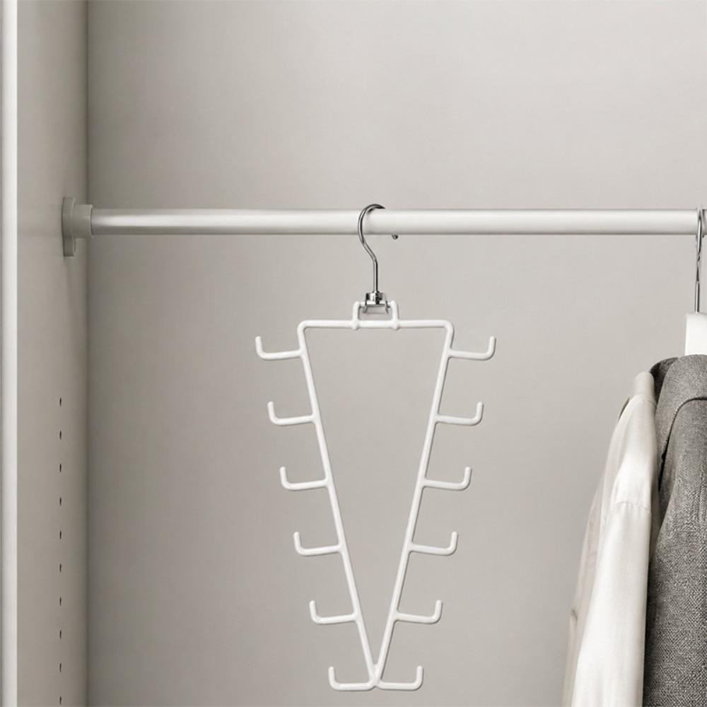 2Pcs Rotatable Double Sided Hanger Wall Mounted Wardrobe Clothes Organizer Wardrobe