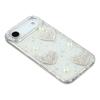 For iPhone Air Case Rhinestone Edge Pearl Love Decor TPU+PC IMD Phone Cover