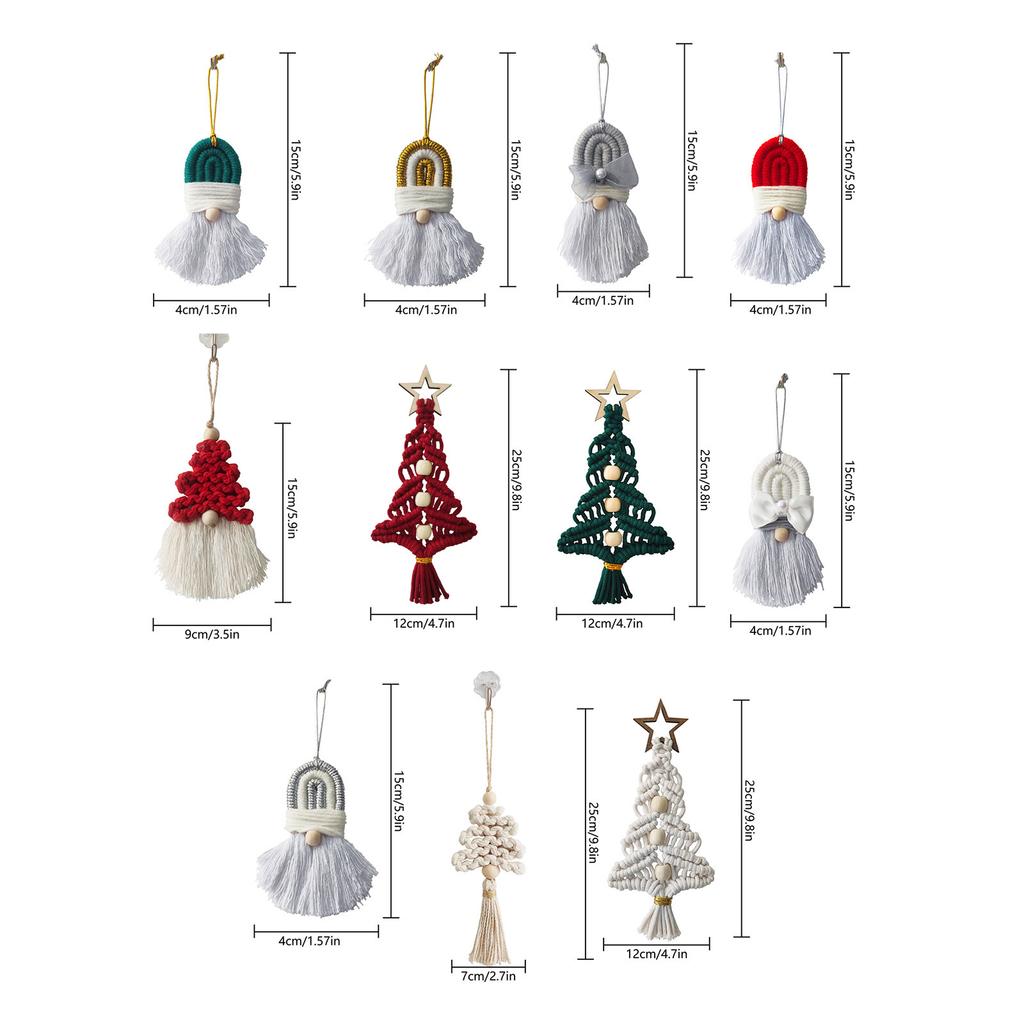 Knitting Mini Christmas Tree /Gnome Holiday Sign for Desk Holiday Sign Christmas Tree Lovely Party Ornaments