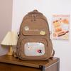 Schoolbag high value schoolbag female college student cute large capacity transparent bar pain bag ins backpack junior high school backpack