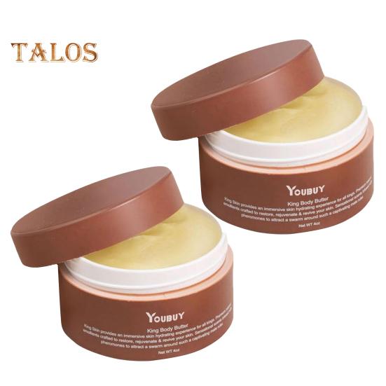 1/2 Stück Haut-Körperbutter für Männer, 120 g, Sheabutter, beruhigende Wirkung, ernährungsphysiologische Vorteile, intensive Feuchtigkeitsversorgung, Jojobaöl, leichte Feuchtigkeitscreme