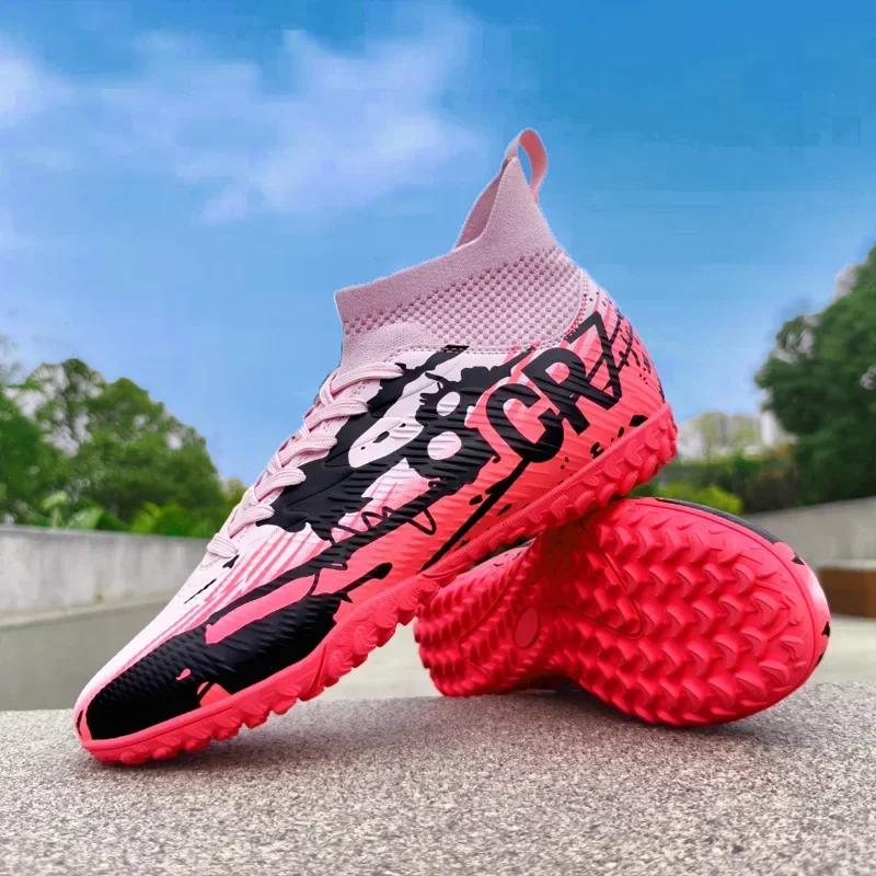 Neue Herren Fußballschuhe Match Fußballstiefel Atmungsaktive Sneaker Hallen-Stollen Ultraleicht Lange Stollen Training Dropshipping