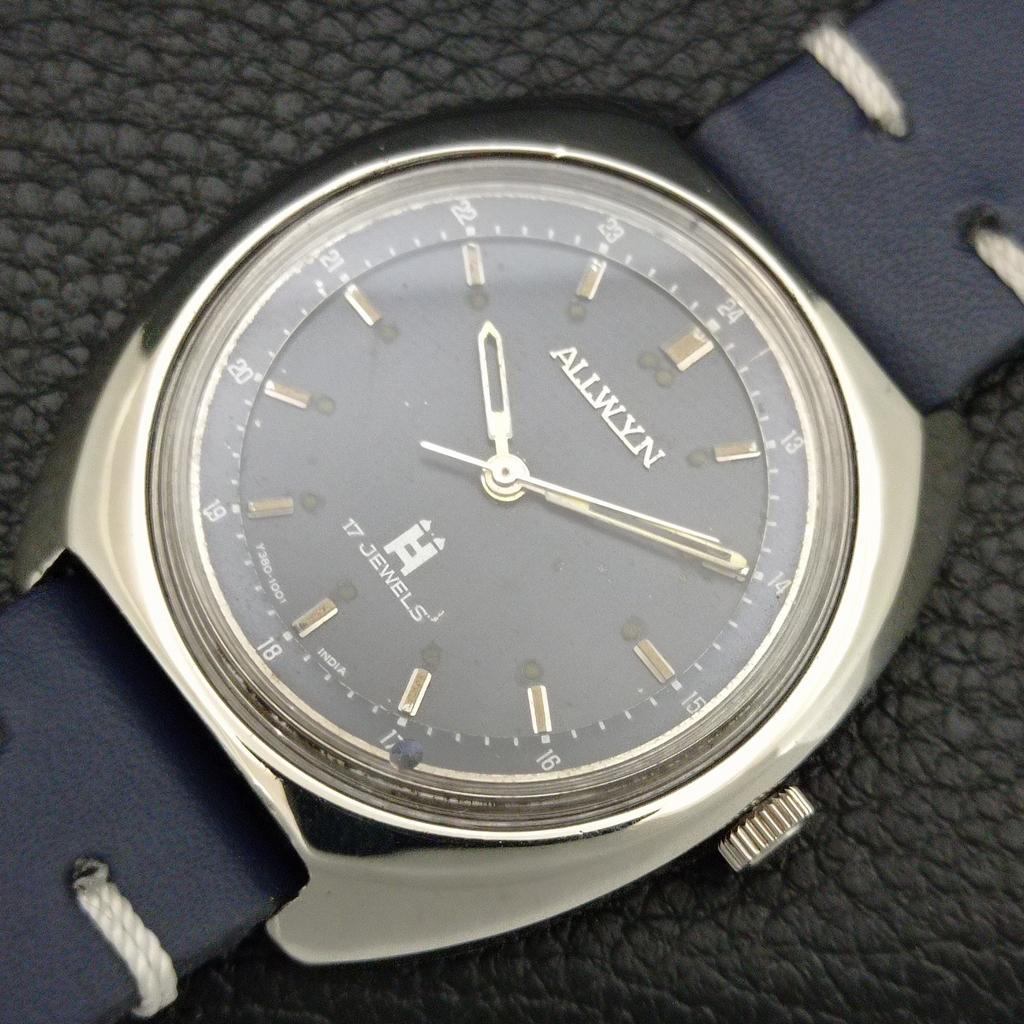 MONTRE HOMME VINTAGE ALLWYN 6300A REMONTAGE MANUEL INDIA CADRAN ORIGINAL a708129-1