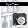 Wear Resistant Dryer Timer Energy Saving Design Simple Setup Plastic and Metal Texture for Efficient Home Appliance Use