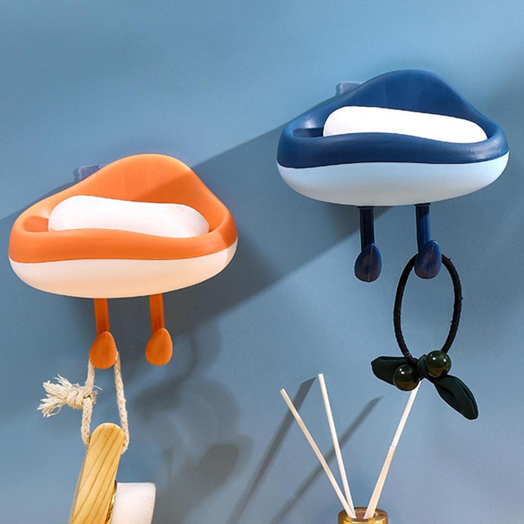 Cartoon Shaped Wall-Mounted Soap Box, Practical for Bathroom Kitchen