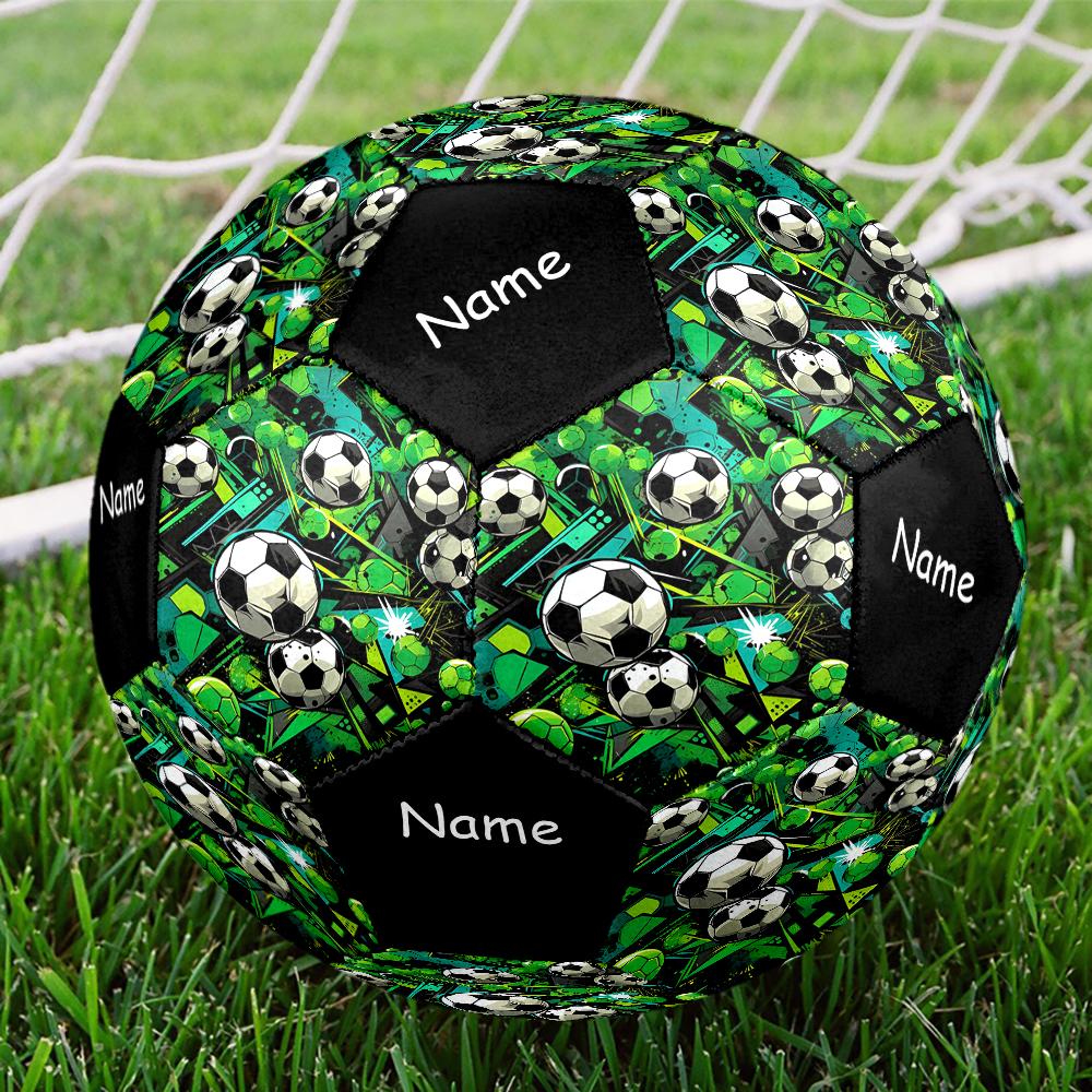 Custom Name Soccer Theme Size 5 Soccer Ball, Suitable for Both Indoor and Outdoor Matches, a Gift Suitable for Everyone.