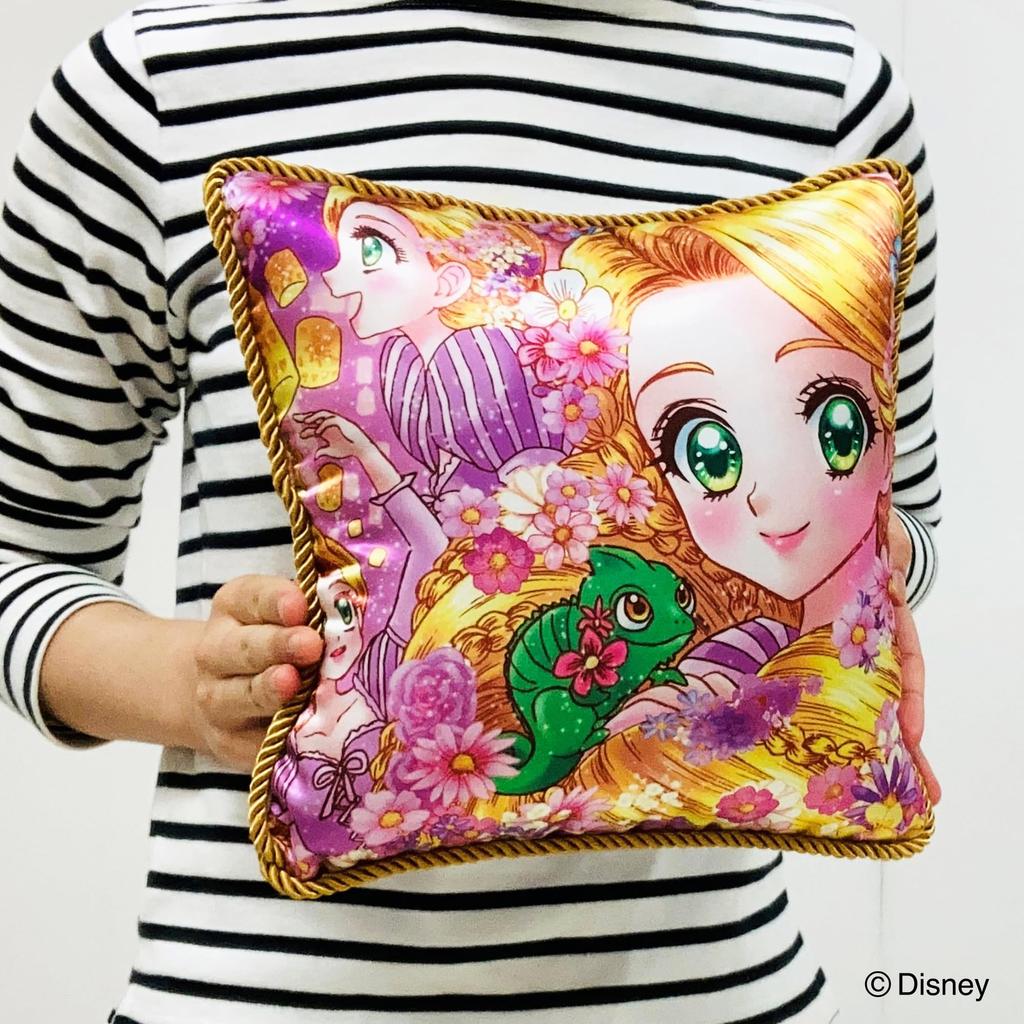 MORIPiLO Disney Rapunzel Art Collection by Shoko Nakagawa Soft and Gentle On the Plush Nap Disney Princess Morishita Pillows (Mini Cushion) Skin, Toy,