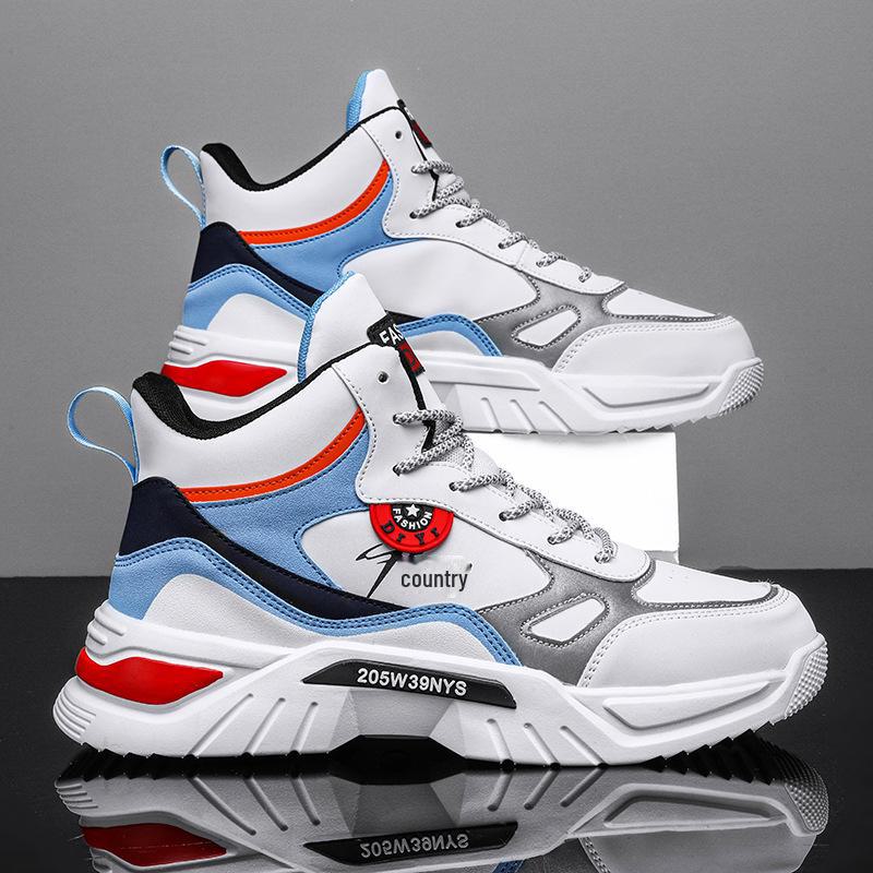 Men's & Women's High-Top Air Force One Sneakers - Warm, Velvet-Lined Casual Shoes for Autumn/Winter