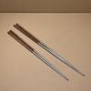 304 Stainless Steel With Wood Handle Long Chopsticks for Deep-Frying Heat-Resistant Home Use Anti-Slip Noodle Serving Kitchen