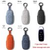 Compatible Key Case for GAC AION Y & Trumpchi GS Models (GS3, GS4, GS5, GS6m) with Suede Shell and Buckle Design