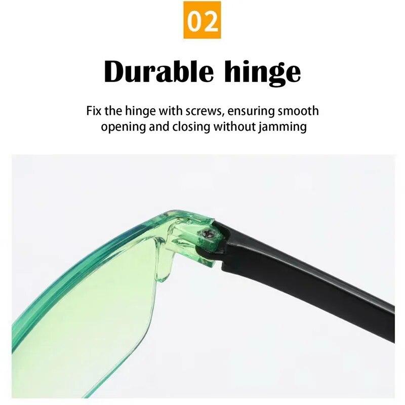 Fashion Presbyopia Glasses Ultra Clear Anti-Blue Light Black Technology Smart Zoom Glasses Optical Spectacle Computer Eyeglass