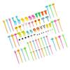 68/76/40Pcs Kids Fruit Forks Picks Kid Bento Accessories Mini Cute Children Snack Cake Dessert Food Pick Toothpick Decor