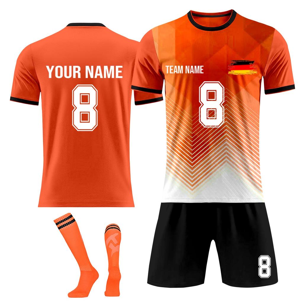 Personalised Shirts Kit Mens Girls With Name Number Custom Football Jerseys For Boys Training Suit