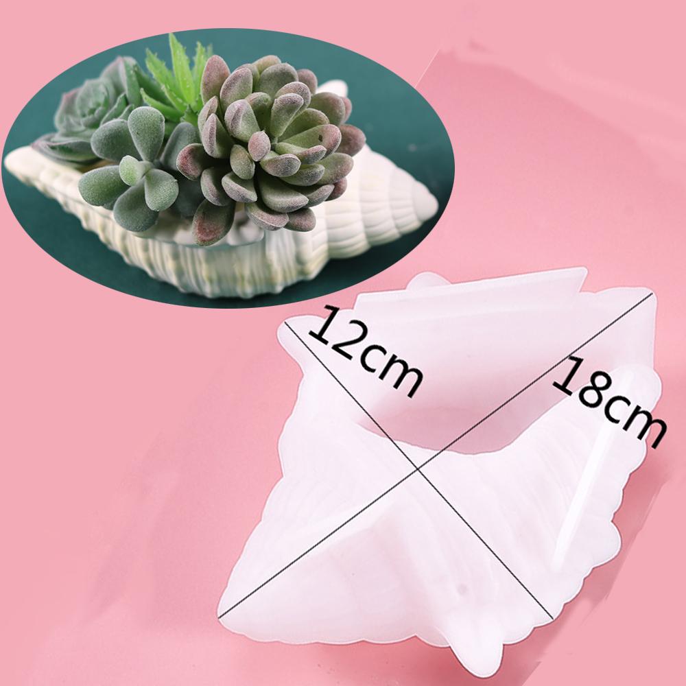 2ks Conch Candle Jar Silikonové formy DIY krabička na uložení šperků Aromaterapeutická svíčka Betonová forma ze sádrové pryskyřice Home Decor Craft