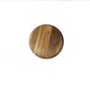 1Pc Japanese-style Acacia Round Large Wooden Tray Hotel Tea Cup Wooden Plate Household Solid Wood Plate Small Wooden Plate
