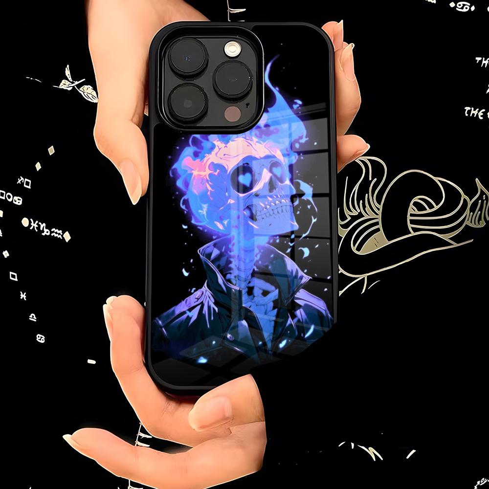 

Крутой чехол для телефона с рисунком черепа, PC+TPU, для iPhone 15 16 17 Pro Max 13 16 11 12 14 Pro Xs Max Mini Xr X Plus, чехол iPhone 14
