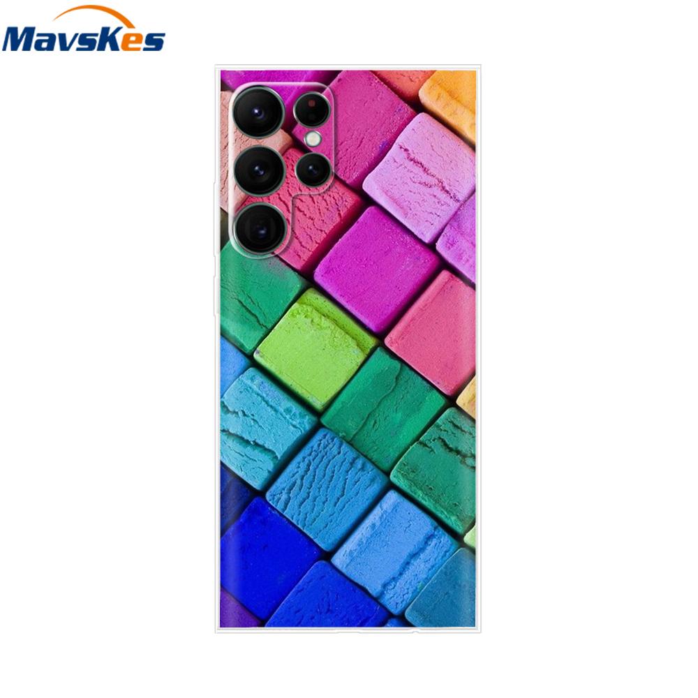 For Samsung Galaxy S22 Ultra Case Silicone Soft Clear Bumper Back Cover For Samsung S22 Ultra Cases For Samsung S22 Ultra Fundas