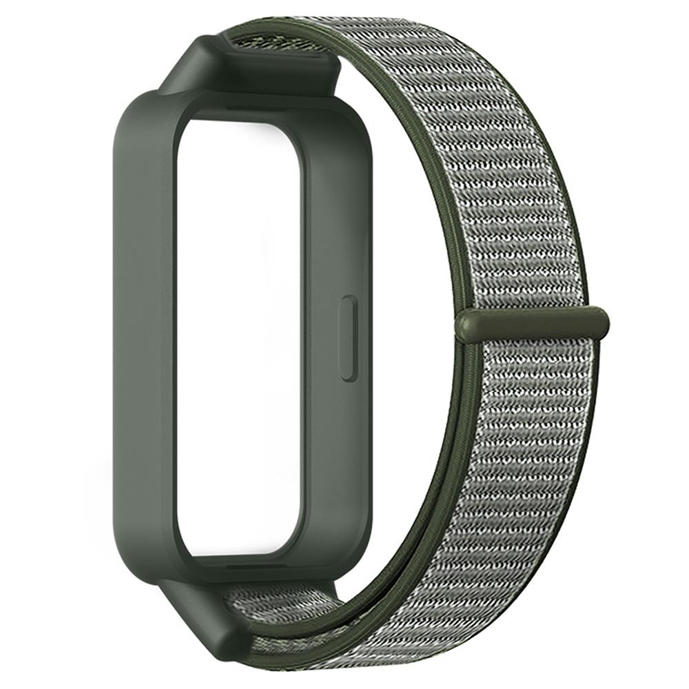 For Xiaomi Smart Band 9 Active/Redmi Band 3 Nylon Strap Magic Tape Design Watch Band