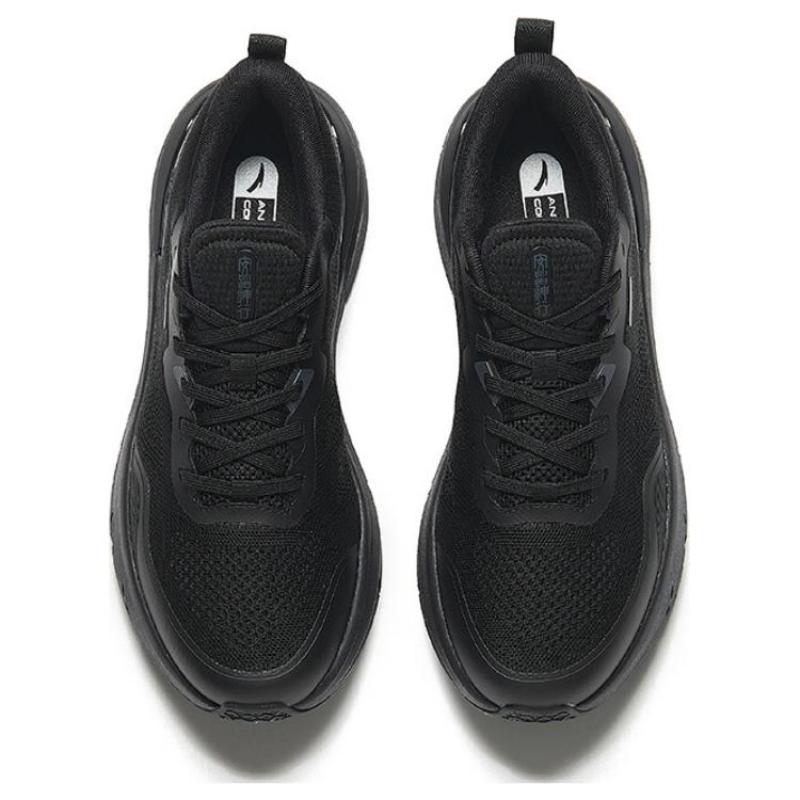 Anta Cushioning Low-Top Running Shoes Men's Black Sneakers 112437718-1