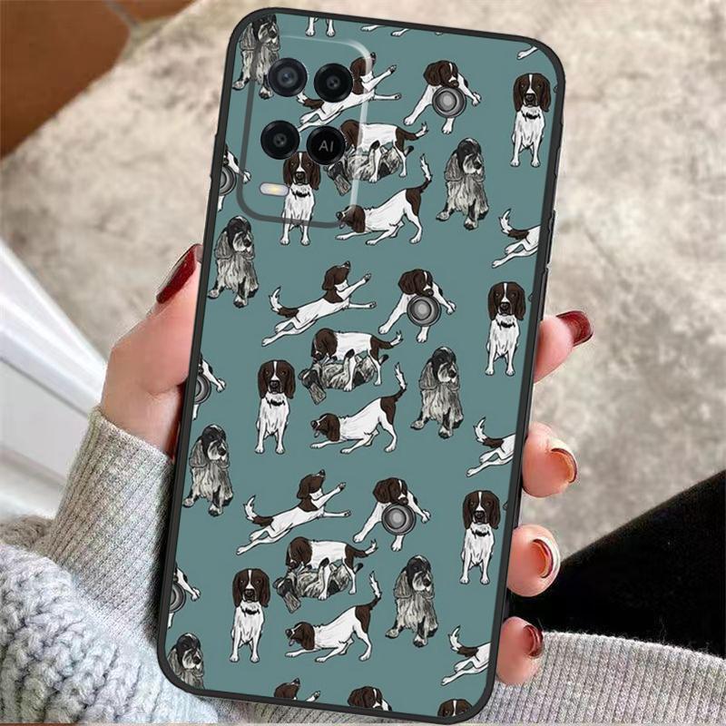 Cartoon Cocker Spaniel Case For Oppo A57 A17 A77 A40 A78 A54 A74 A94 A76 A16 A96 A18 A60 A80 A38 A58 A98 A15 A5 Pro