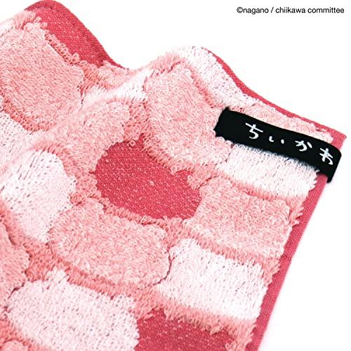 Chiikawa Okakao Towel Handkerchief Pink Pile Scala Cute Approximately 2525 Cm