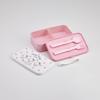 Skater 1000ml Lunch Box with Cutlery and Lunch Made in Sanrio Hello Kitty Watercolor Cosmetics PLB10SF-A Belt, Japan,