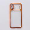 1PC Vibrant orange matte texture mobile phone case, suitable for iPhone 17 series